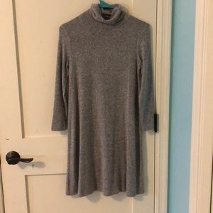 AMERICAN EAGLE GREY LONG SLEEVE TURTLENECK DRESS